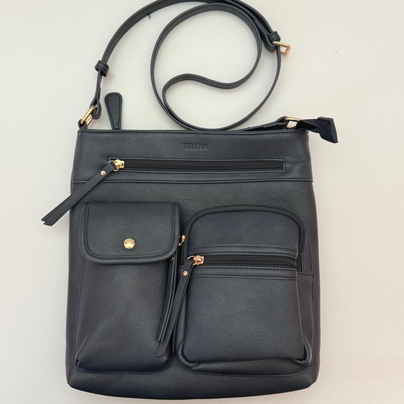 Telena Navy Blue Crossbody Handbag - Picture 6 of 13